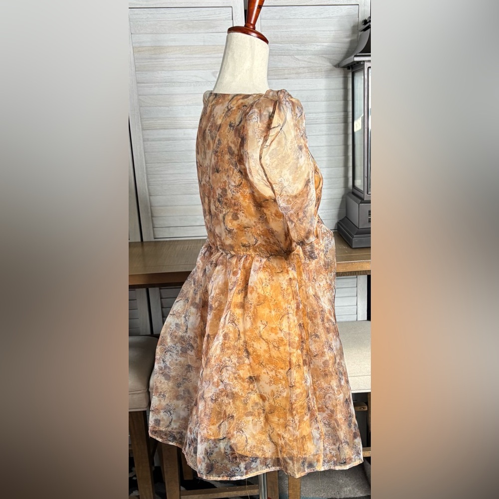 En Saison Orange Multicolored Mini Dress - Picture 3 of 16